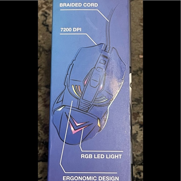 Bugha LED Gaming Mouse PS4 Xbox Nintendo PC - Picture 2 of 6